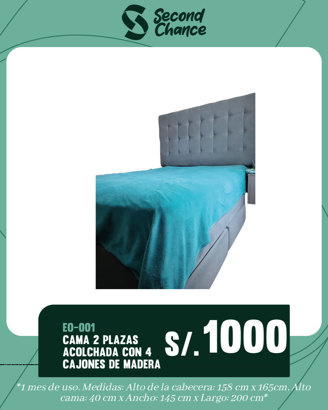 Cama de 2 plazas – Second Chance Ani Perú