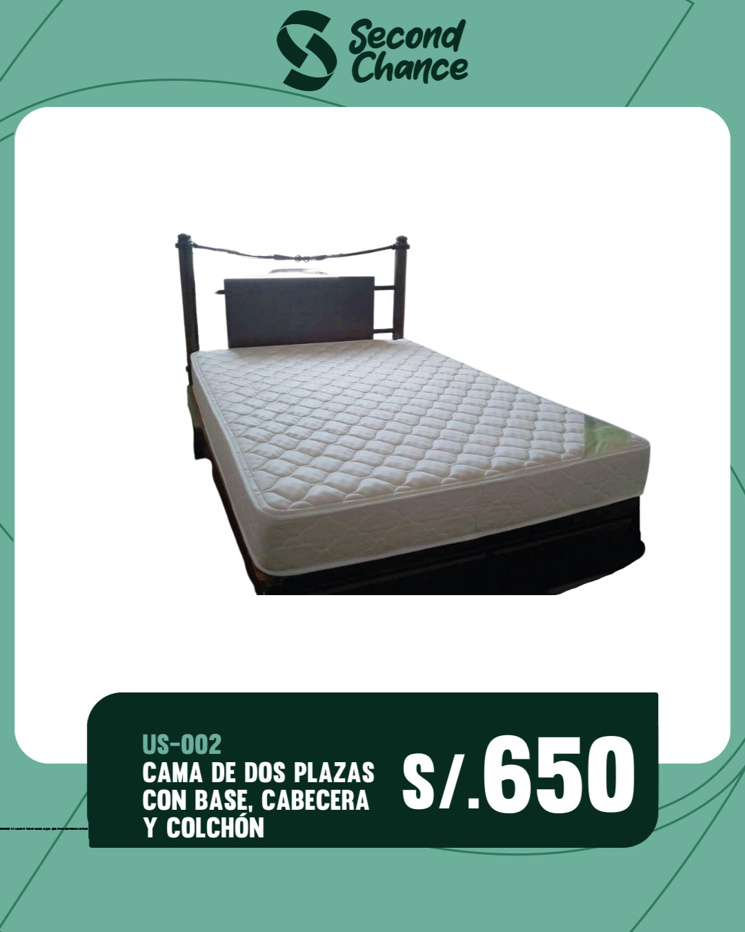 Cama de 2 plazas – Second Chance Ani Perú